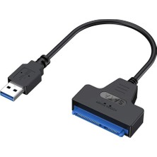 Aogo USB 3.0 Sata Çevirici Kablo 2,5 Inç SSD ve HDD Için Sata - USB Adaptör Kablosu 2.5 Sata HDD USB