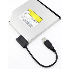 Aogo USB 2.0 To 7+6 13 Pin Sata Laptop Cd/dvd Harici Bağlantı Kablosu Slimline Sata USB Çevirici Adaptör