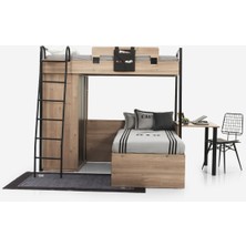 Bubu Home Palsmart Dolaplı Ranza C.meşe