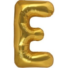 Eğlence Marketi 40'' 100 cm Altın Gold Folyo Harf Balon E