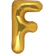 Eğlence Marketi 40'' 100 cm Altın Gold Folyo Harf Balon F