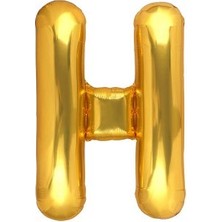 Eğlence Marketi 40'' 100 cm Altın Gold Folyo Harf Balon H