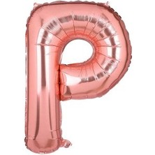 Eğlence Marketi 40'' 100 cm Rose Gold Folyo Harf Balon P