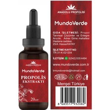 Mundo Verde Propolis Ekstraktı 20 ml 3'lü