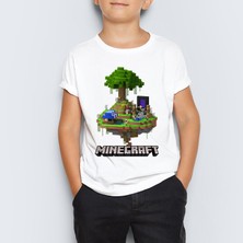 Morinna Minecraft Baskılı  Çocuk Tişört T-Shirt Mr-06