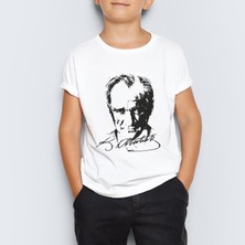 Morinna 23 Nisan Atatürk Baskılı  Çocuk Tişört T-Shirt Mr-01