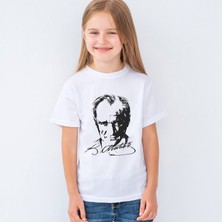 Morinna 23 Nisan Atatürk Baskılı  Çocuk Tişört T-Shirt Mr-01