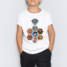 Morinna Paw Patrol Baskılı  Çocuk Tişört T-Shirt Mr-03