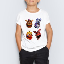 Morinna Five Nights At Freddy's Baskılı  Çocuk Tişört T-Shirt Mr-05