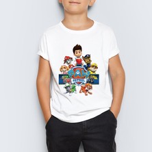 Morinna Paw Patrol Baskılı  Çocuk Tişört T-Shirt Mr-01
