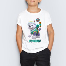 Morinna Paw Patrol Everest Baskılı  Çocuk Tişört T-Shirt Mr-10