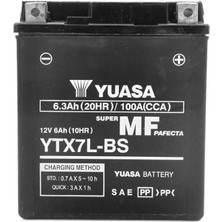 Yuasa Yamaha Xmax 2018 Yuasa Akü YTX7L-BS 12V 6.3AH 100A (-18C) 2507607