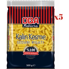 Oba Makarna Kesme Kalın 500GR 5'li Paket