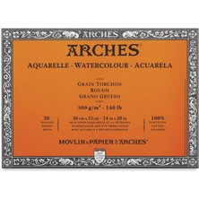 Arches Suluboya Blok Rough Natural White 300 gr 36X51 cm 20 Sayfa