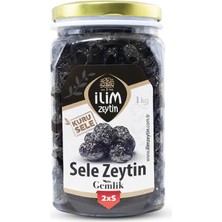 İlim Zeytincilik Gemlik Kuru Sele Siyah Zeytin 2XS 1 kg