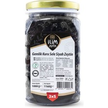 İlim Zeytincilik Gemlik Kuru Sele Siyah Zeytin 2XS 1 kg