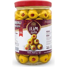 İlim Zeytincilik Biberli Yeşil Zeytin 400 gr