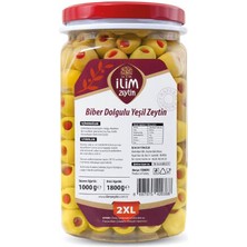 İlim Zeytincilik Biberli Yeşil Zeytin 1 kg