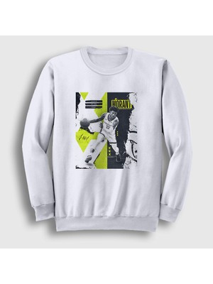 Presmono Unisex Beyaz Ja Morant Basketbol Sweatshirt