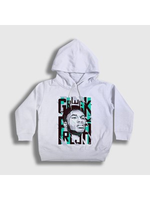 Presmono Unisex Çocuk Beyaz Giannis Antetokounmpo Basketbol Kapüşonlu Sweatshirt