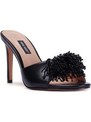 Nine West Pusta 2fx Siyah Kadın Topuklu Terlik