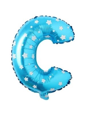 Eğlence Marketi 16 Inç Mavi Harf Balon C
