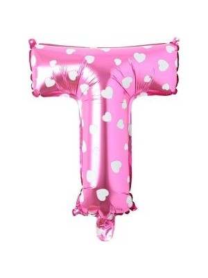 Eğlence Marketi 16 Inç Pembe Harf Balon T