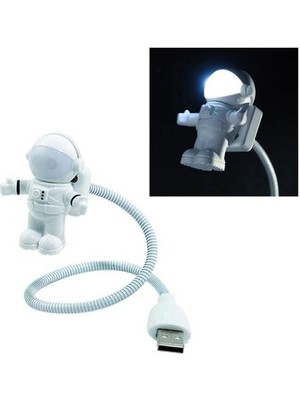 Hediye Astronot Lamba LED USB Gece Lambası Klavye Işığı Kitap Okuma Işığı