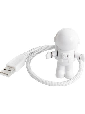 Hediye Astronot Lamba LED USB Gece Lambası Klavye Işığı Kitap Okuma Işığı