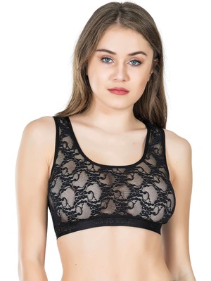 Derya Kurşun Dantelli Geniş Askılı Büstiyer 517