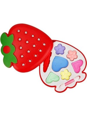 Limon Oyuncak Tek Katlı Oyuncak Çilek Sürülebilen Makyaj Seti