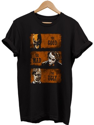 Remonz Batman Joker Baskılı %100 Pamuk Oversize T-Shirt
