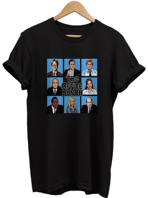 Remonz The Office Baskılı %100 Pamuk Oversize T-Shirt Büyük Beden Tişört