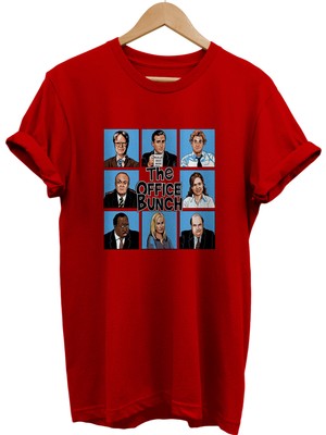 Remonz The Office Baskılı %100 Pamuk Oversize T-Shirt Büyük Beden Tişört