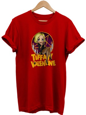 Remonz Chucky Tiffany Valentine Baskılı %100 Pamuk Oversize T-Shirt