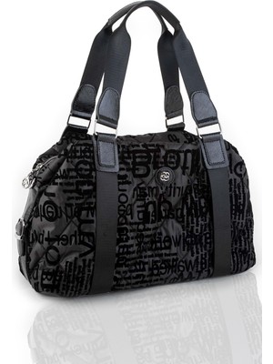 Nas Bag Byhakan NS-1120 Paraşüt Kumaş Yazılı Kadın Omuz Çanta