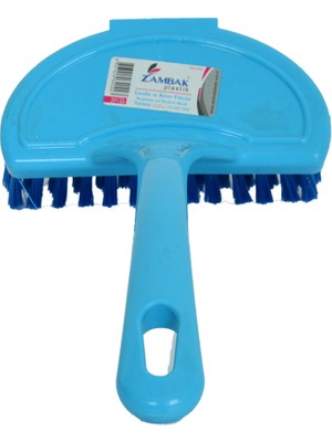 Zambak Plastik Saplı Lavabo ve Küvet Fırçası Karışık Renk 11 cm