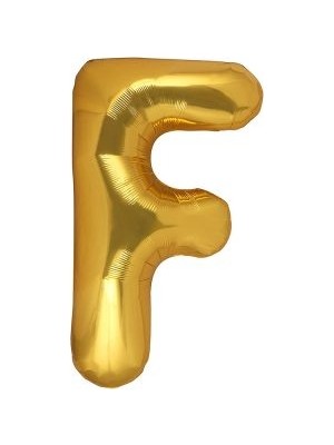 Eğlence Marketi 40'' 100 cm Altın Gold Folyo Harf Balon F