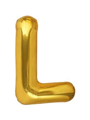 Eğlence Marketi 40'' 100 cm Altın Gold Folyo Harf Balon L
