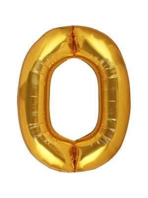 Eğlence Marketi 40'' 100 cm Altın Gold Folyo Harf Balon O