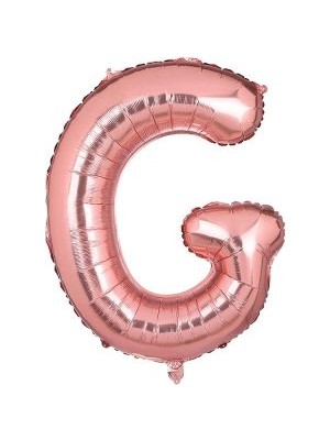 Eğlence Marketi 40'' 100 cm Rose Gold Folyo Harf Balon G