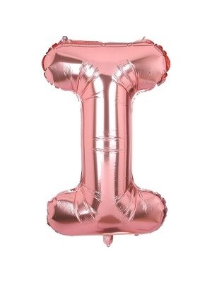 Eğlence Marketi 40'' 100 cm Rose Gold Folyo Harf Balon I