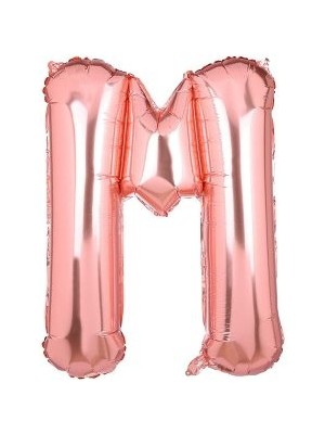 Eğlence Marketi 40'' 100 cm Rose Gold Folyo Harf Balon M