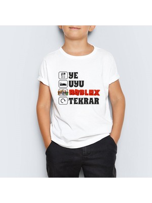 Morinna Roblox Baskılı  Çocuk Tişört T-Shirt Mr-04