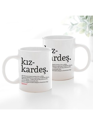 Hediyesepeti Hediye Sepeti Kız Kardeş Kelime Anlamlı Isme Özel Kupa