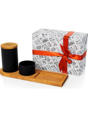Hediye Sepeti Hediyesepeti Kişiye Özel Masaüstü Ahşap Düzenleyici Set