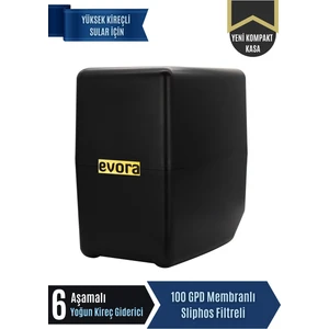 Yüksek Kireç Önleyici 6 Aşamalı 100 Gpd Süper Membranlı Kapalı Kasa Pompasız Su Arıtma Cihazı