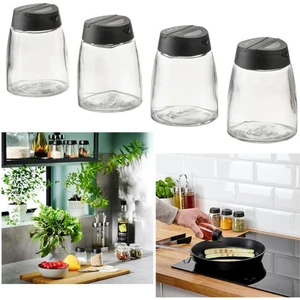 IKEA 365+ 4 Parça Baharat Takımı Baharatlık Seti Cam