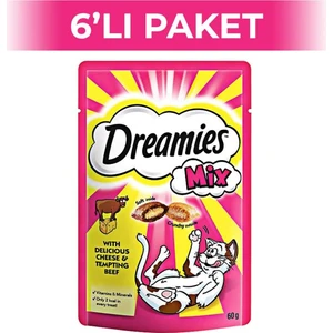 Mix Kedi Ödül Maması Sığır Etli ve Peynirli 6 x 60 gr