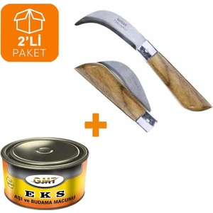 Bayram Aşı Bıçağı 22 cm No: 3 + Gmt Aşı Macunu (2'li Paket)